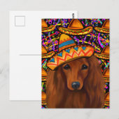 RODE DACKEL BRIEFKAART (Voorkant / Achterkant)