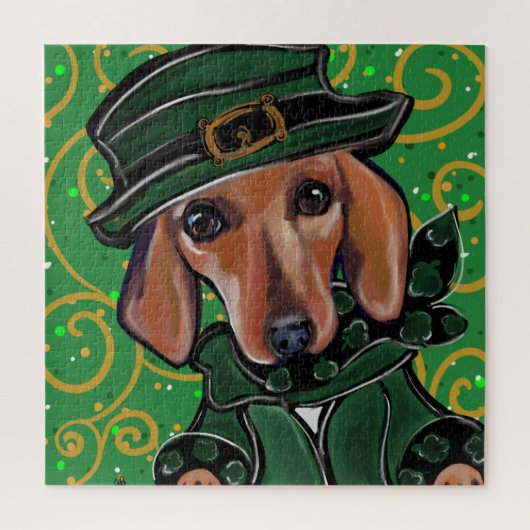 RODE DACKEL LEGPUZZEL (Verticaal)