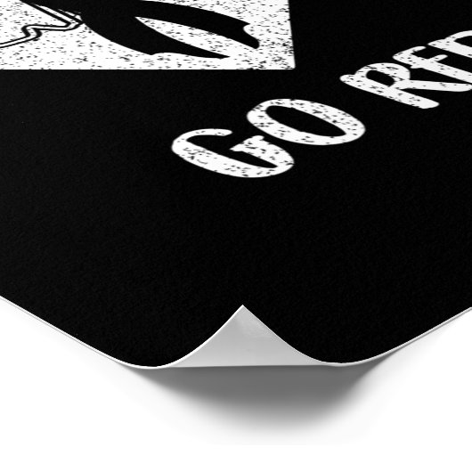 Rode Dag Hart Ribbon Kostuum Hart Ziekte Maand Poster (Hoek)