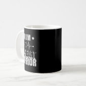 Rode Dag Moeder van een Hart Warrior Gezegde Koffiemok (Voorkant links)