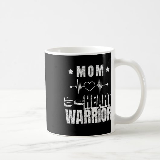 Rode Dag Moeder van een Hart Warrior Gezegde Koffiemok (Rechts)