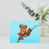 Rode dag van de diepzeekuikkikker van de suikerrie briefkaart (Staand voorkant)