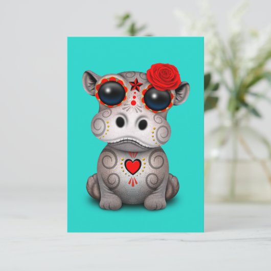 Rode Dag van de dode Baby Hippo (Staand voorkant)