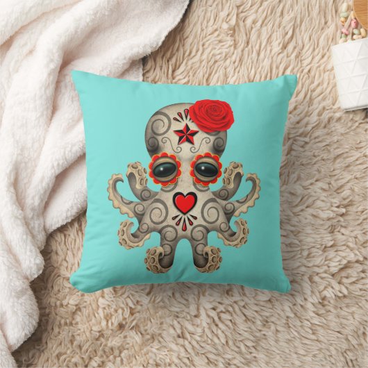 Rode Dag van de dode Baby octopus Kussen (Deken)