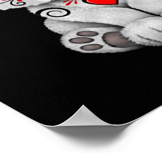 Rode Dag van de dode Beer van de Suikerschedel Zwa Poster (Hoek)