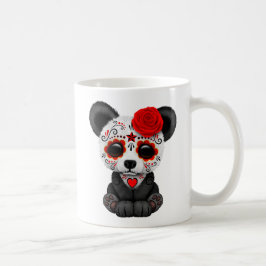 Rode Dag van de Dode Suikerschedel Panda Beer Koffiemok