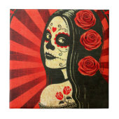 Rode Dag van het dode meisje Tegeltje (Voorkant)