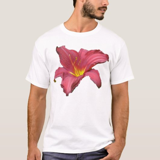 Rode Daglelie Coördinerende Artikelen T-shirt (Voorkant)
