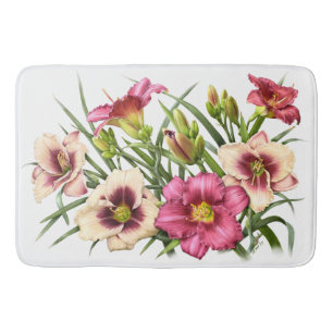 Rode Daglelie Tuin Bloemendesign Badmat