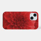 Rode Dahlia iPhone 15 Case (Achterkant horizontaal)