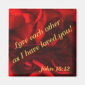 Rode dahlia magneet (Voorkant)