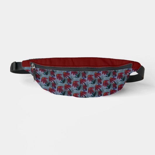 Rode Daisies Bum Bag Heuptasje (Voorkant)