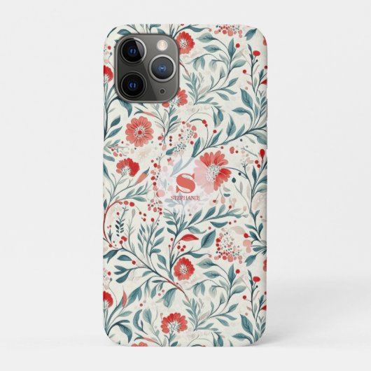  Rode Daisy Bloempatroon - Botanisch Case-Mate iPhone Case (Achterkant)