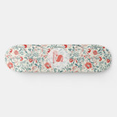  Rode Daisy Bloempatroon - Botanisch Persoonlijk Skateboard (Horizontaal)