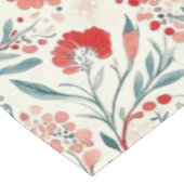 Rode Daisy Bloempatroon - Botanisch Tafelkleed (Gekanteld)