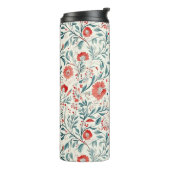 Rode Daisy Bloempatroon - Botanisch Thermosbeker (Gedraaid links)