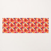 Rode Daisy BOHO Moderne Tegel Yogamat (Achterkant (horizontaal))