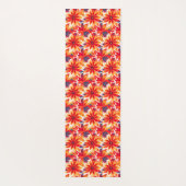 Rode Daisy BOHO Moderne Tegel Yogamat (Achterkant)