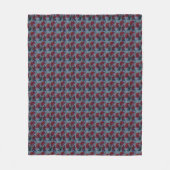 Rode Daisy Fleece Deken (Voorkant)