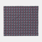 Rode Daisy Fleece Deken (Voorkant (Horizontaal))