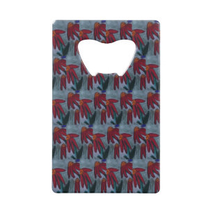 Rode Daisy flesopener Creditkaart Flessenopener