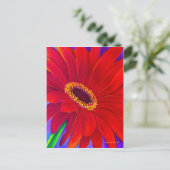 Rode Daisy Gerber Bloemen Schilderen Kunst - Multi Briefkaart (Staand voorkant)