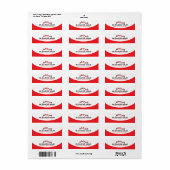 Rode Daken Professionele Dakbedekkingsdienst Etiket (Full Sheet)