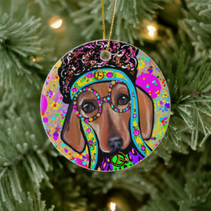 RODE DAKKEL          KERAMISCH ORNAMENT