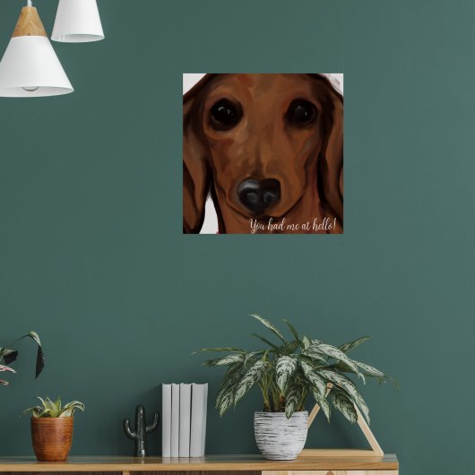 RODE DAKKEL POSTER (Woonkamer 1)