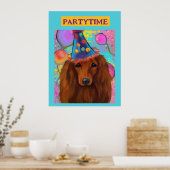 RODE DAKKELHOND POSTER (Keuken)