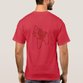 rode dala paard t-shirt (Achterkant)