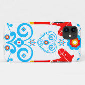 Rode Dala-paarden Case-Mate iPhone Case (Achterkant (horizontaal))