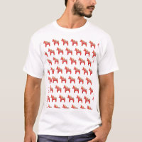 Rode Dala-paarden T-shirt