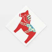 Rode Dala Paardenpapier servetten (Hoek)