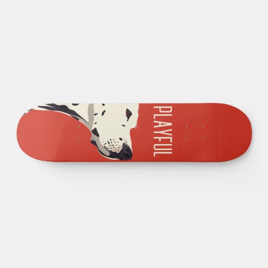 Rode Dalmatiaan Persoonlijk Skateboard (Horizontaal)