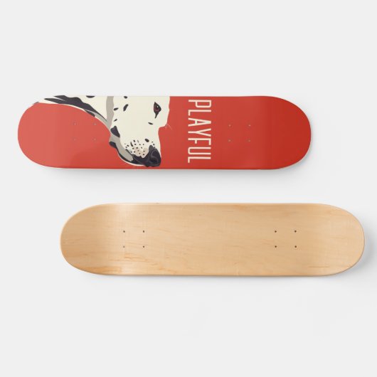 Rode Dalmatiaan Persoonlijk Skateboard (Horizontaal)