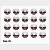 Rode Damask & Strikerslint Quinceanera Sticker (Vel)