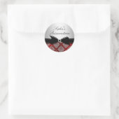 Rode Damask & Strikerslint Quinceanera Sticker (Tas)