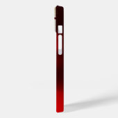 RODE DAMAST FLUWEEL TULPEN MONOGRAAM Burgundy Wit Case-Mate iPhone Case (Achterkant / Links)