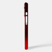 RODE DAMAST FLUWEEL TULPEN MONOGRAM Burgundy Wit Case-Mate iPhone Case (Achterkant / Links)