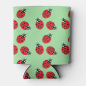 Rode Dame Bug Illustratie Blikjeskoeler (Voorkant)