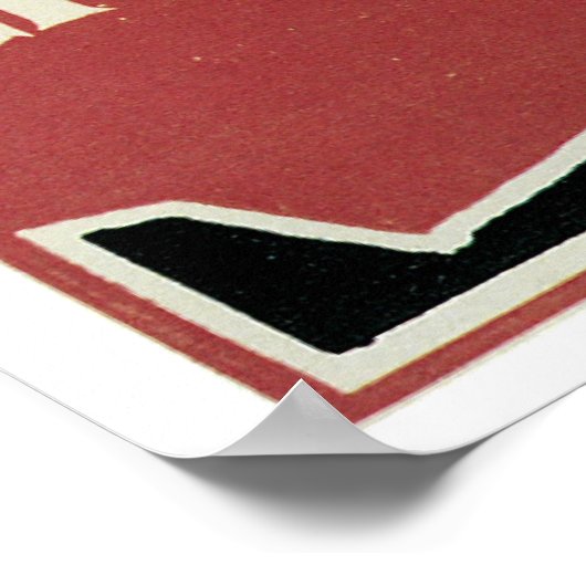 Rode Dame ~ Het kakkerboek Poster (Hoek)