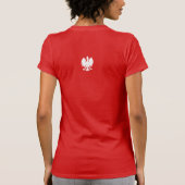 Rode dames Poolse T-shirt (Achterkant)