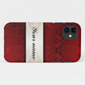 Rode damp en lint Case-Mate iPhone case (Achterkant (horizontaal))