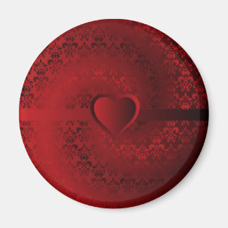 Rode damphart magneet