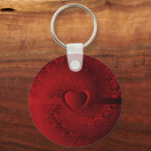 Rode damphart sleutelhanger (Voorkant)