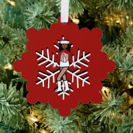 Rode Danser Ornament Kaart