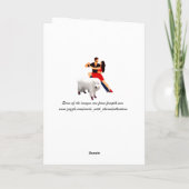 Rode dansschoenen tango hond klaar ook! kaart (Achterkant)