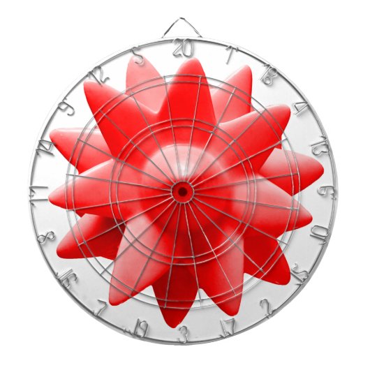 rode dartboard dartbord (Voorkant)