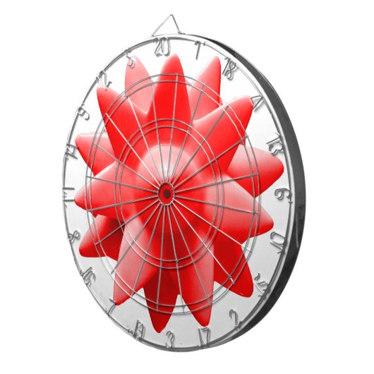 rode dartboard dartbord (Voorkant Rechts)